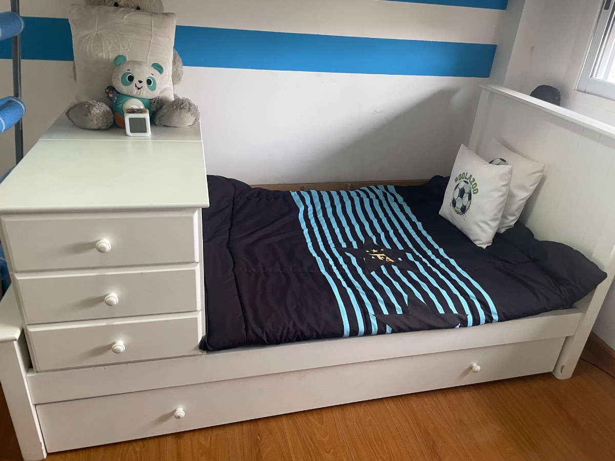 Cuna funcional con cama auxiliar